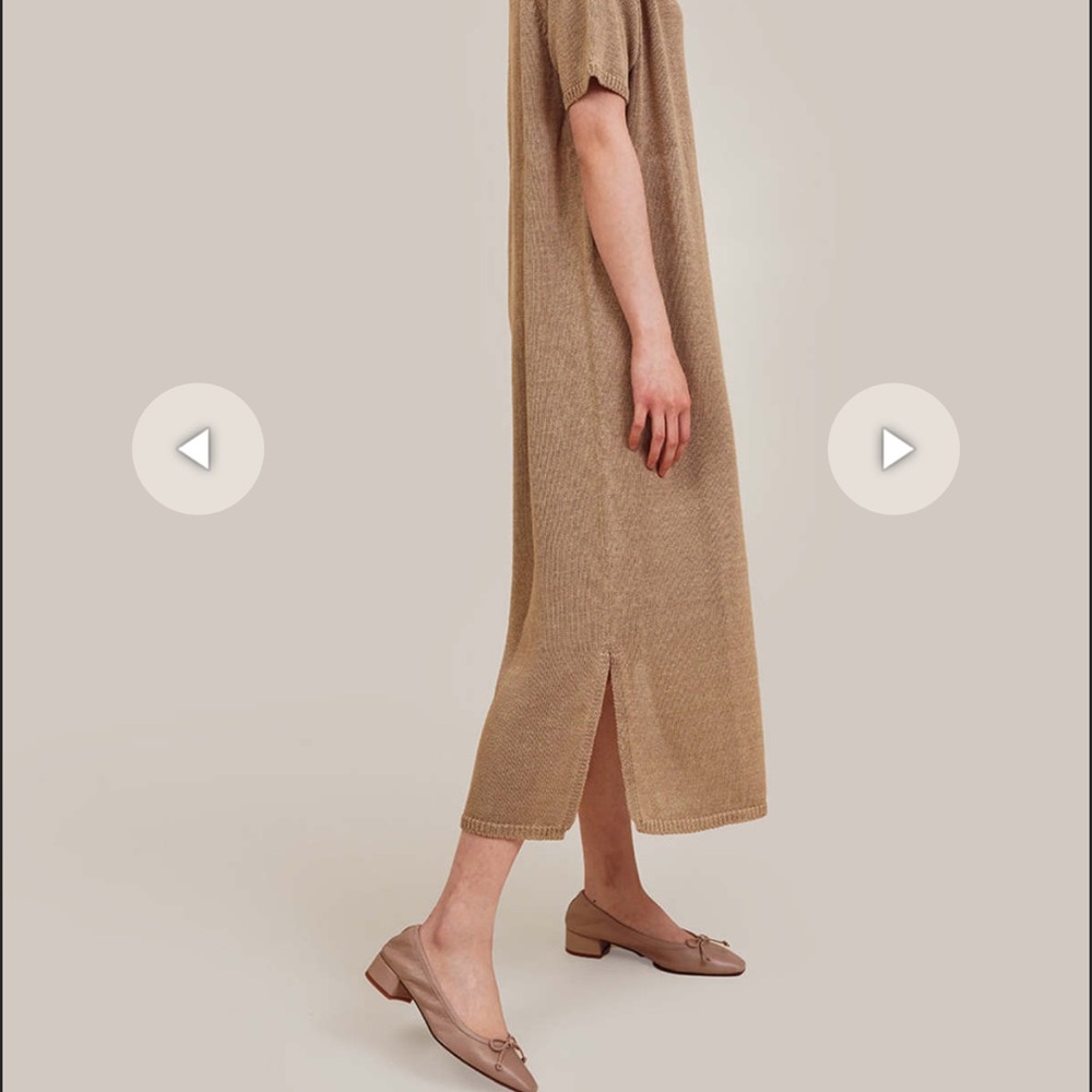 CORDERA Linen Dress in Toasted Brown - Picture 5 of 7
